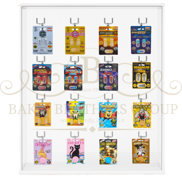 Mixed Double & Triple Pills Display with 16 Hooks, Ideal for Gas Stations, C-Stores & Smoke Shops | 640–720 Capsules 💊 - Image 2