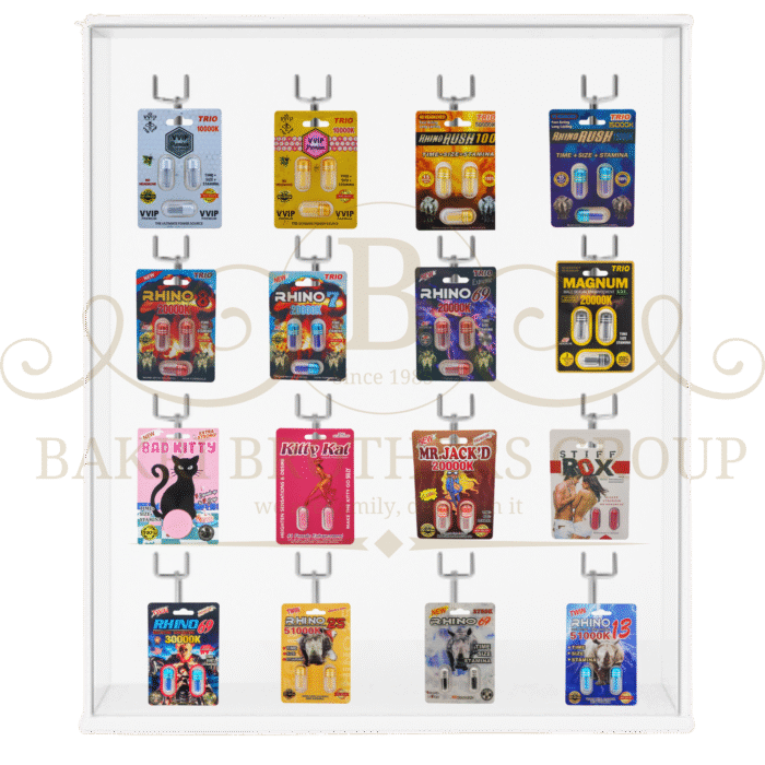 Mixed Double & Triple Pills Display with 16 Hooks, Ideal for Gas Stations, C-Stores & Smoke Shops | 640–720 Capsules 💊 - Image 1