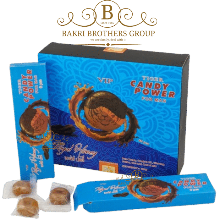 Tiger Candy Power for Men with Royal Honey | Box of 60 Pieces | Case of 12 Boxes - Image 1
