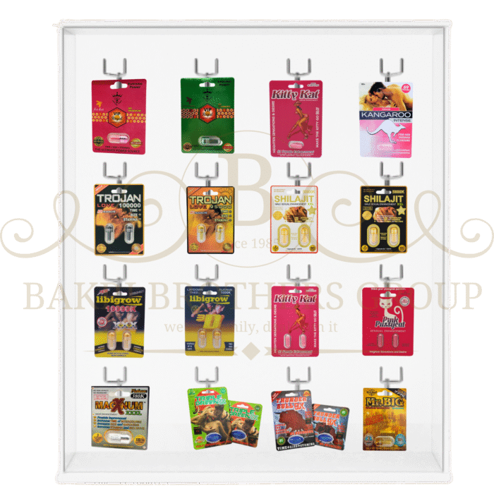 💊 Mixed Single & Double Pills Display with 16 Hooks, Great for Gas Stations, C-Stores & Smoke Shops – 600 Capsules 💊 - Image 2