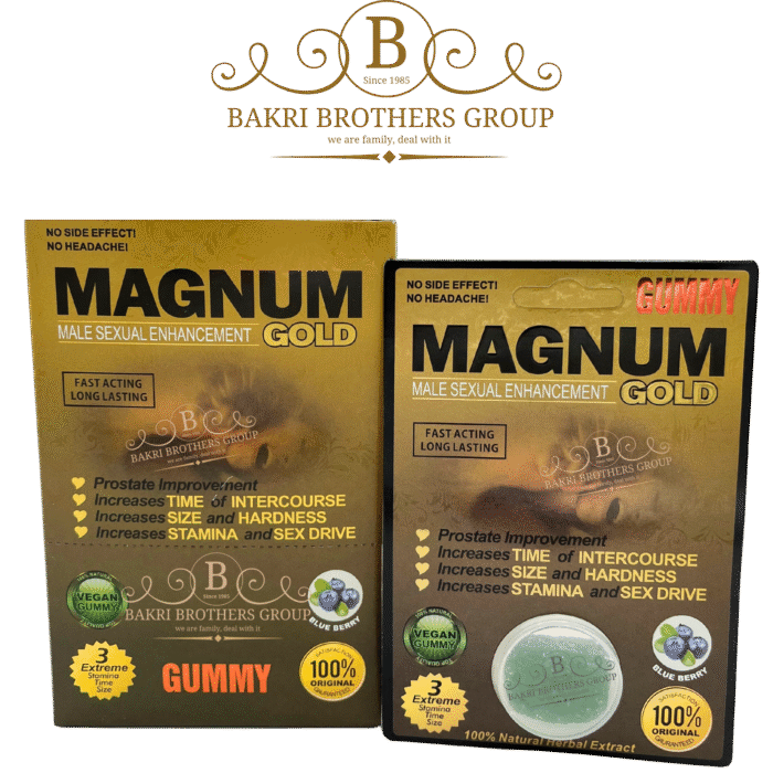 Magnum Gold Gummies – 24 Count Box (Blueberry Flavor) - Image 1