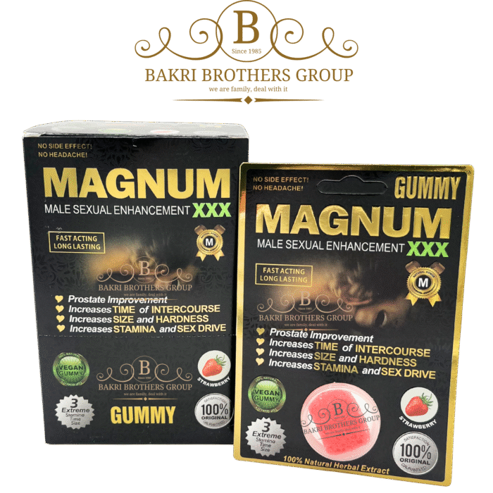 Magnum XXX Gummies – 24 Count Box (Strawberry Flavor) - Image 1