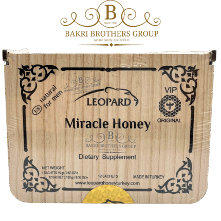 Leopard Miracle Honey – 12 Sachet Box (15g Each) – Minimum Case of 12 Boxes
