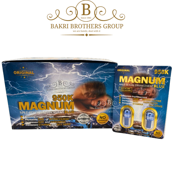 Magnum XXL Blue 950K Double Capsule, 2 Capsules per Card, 24 Cards per Box - Image 1