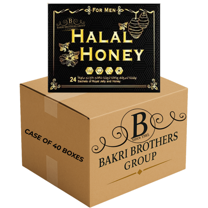 HALAL HONEY – 24 SACHETS/BOX – CASE OF 40 BOXES For Men • Premium Honey Blend - Image 1