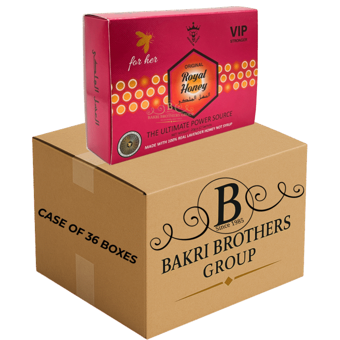 ROYAL HONEY VIP PINK – 12 SACHETS/BOX – CASE OF 36 BOXES For Her • Made with 100% Real Lavender Honey - Image 1