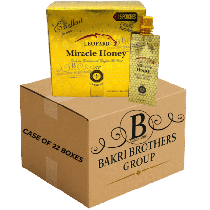 LEOPARD MIRACLE HONEY 15 POUCHES – CASE OF 22 BOXES Premium Male Enhancement – Perfect for Gas Stations, C-Stores & Smoke Shops
