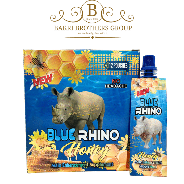 Blue Rhino Honey (Pouch Edition) | 12 Pouches x 22g Each | Case of 12 Boxes - Image 1