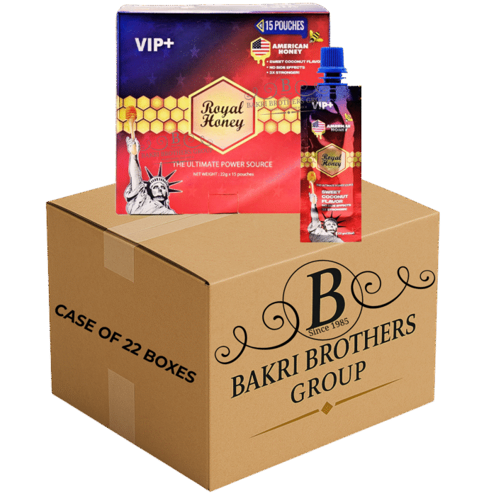 ROYAL HONEY VIP+ 15 POUCHES – CASE OF 22 BOXES American Edition – Perfect for Gas Stations, C-Stores & Smoke Shops - Image 1