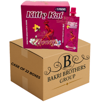 KITTY KAT HONEY 15 POUCHES – CASE OF 22 BOXES Female Sensual Enhancement – Perfect for Gas Stations, C-Stores & Smoke Shops