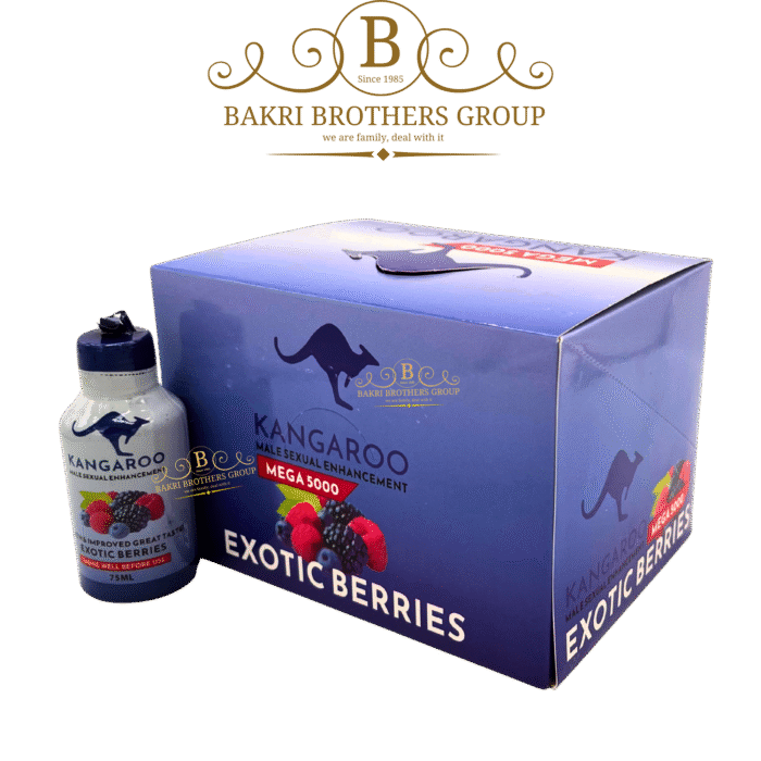Kangaroo Exotic Berries Liquid Shots (Full Box) | Box of 12 Bottles, 2.5oz Each - Image 1
