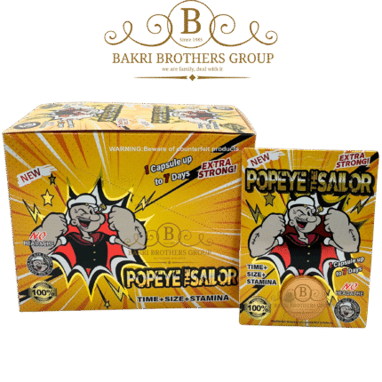 Popeye the Sailor Honey Capsules | Extra Strong | Up to 7 Days | Case of 12 Boxes
