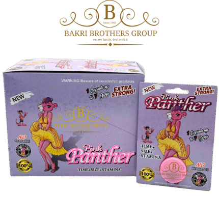 Pink Panther Honey Capsules | Extra Strong | Up to 7 Days | Case of 12 Boxes