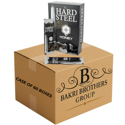 HARD STEEL HONEY – 12 SACHETS/BOX – CASE OF 60 BOXES Premium Honey Blend • Silver Edition Packaging