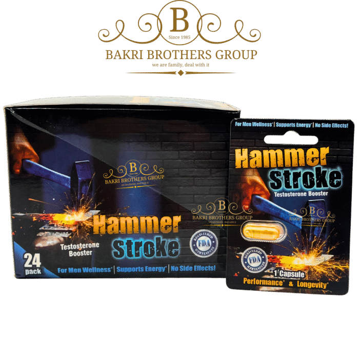 Hammer Stroke Capsule | Testosterone Booster | 1ct Blister | Case of 24 Packs - Image 1