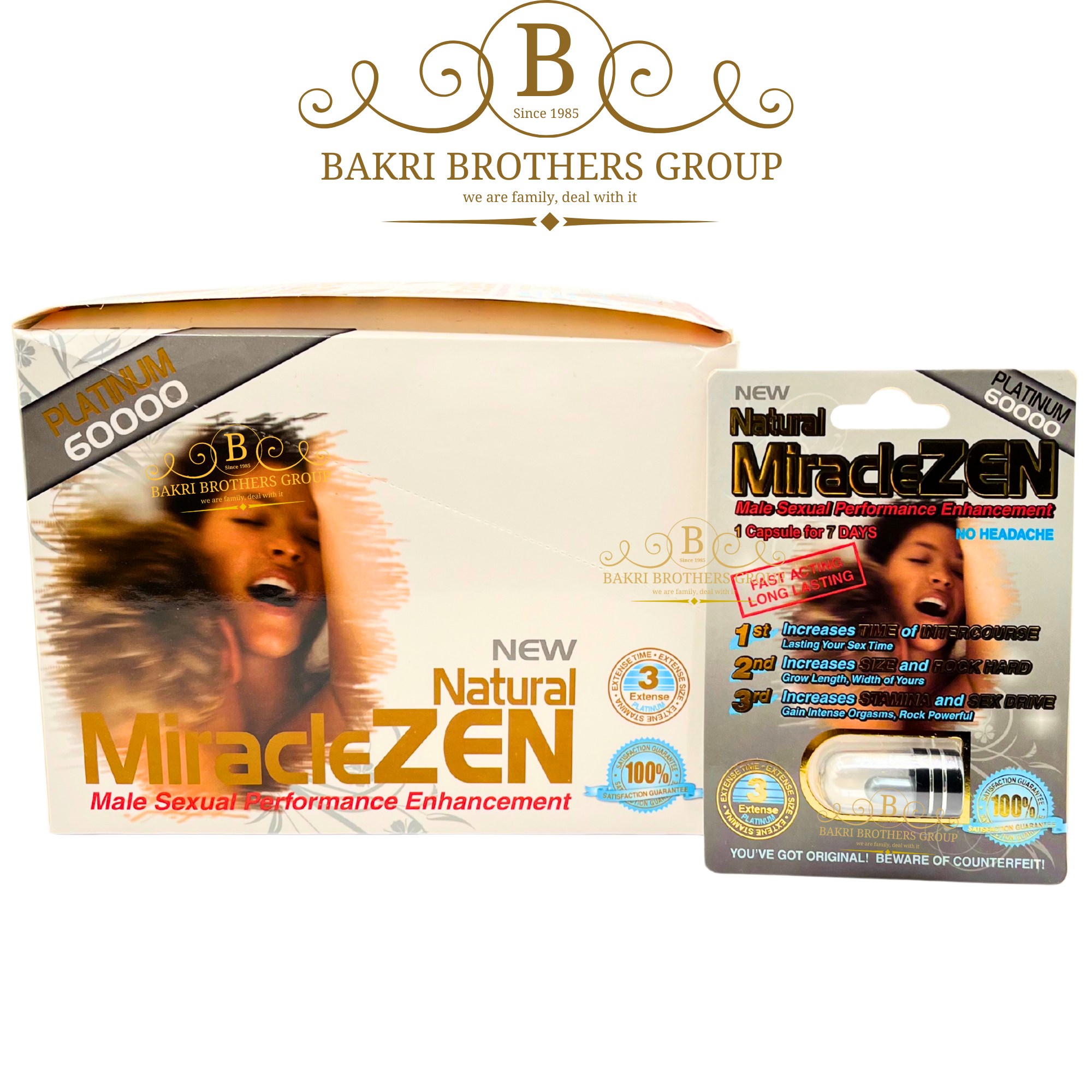 99 Natural MiracleZEN Platinum 60000 | 1ct Blister | Case of 24 Packs - Image 1