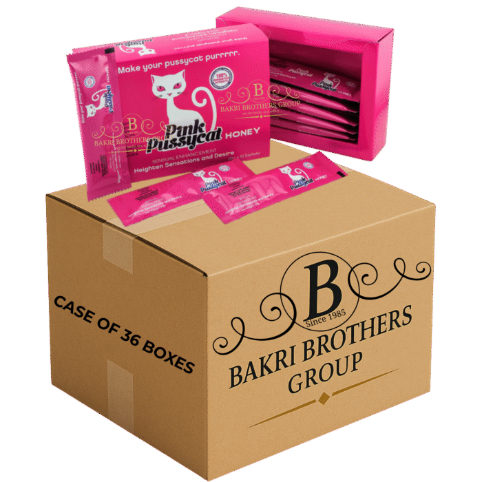 Pink Pussycat Honey – 12 Sachets/Box – Case of 36 Boxes For Her - Image 1