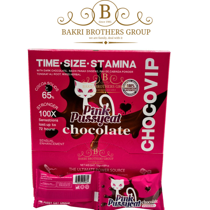 Pink Pussycat Chocolate | 48-Piece Premium Cocoa Chocolate Box - Image 1