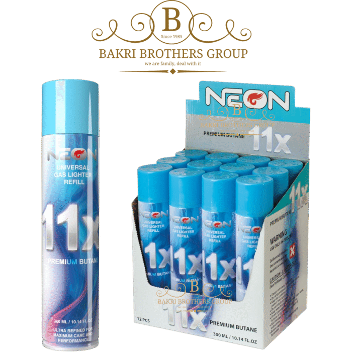 Neon 11x Gas Lighter Refill 300ML – 12 Pack - Image 1