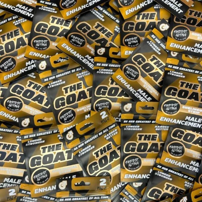 The GOAT Fast-Acting Male Enhancement Sublingual Strips – 25 Pack Full Box - Image 2