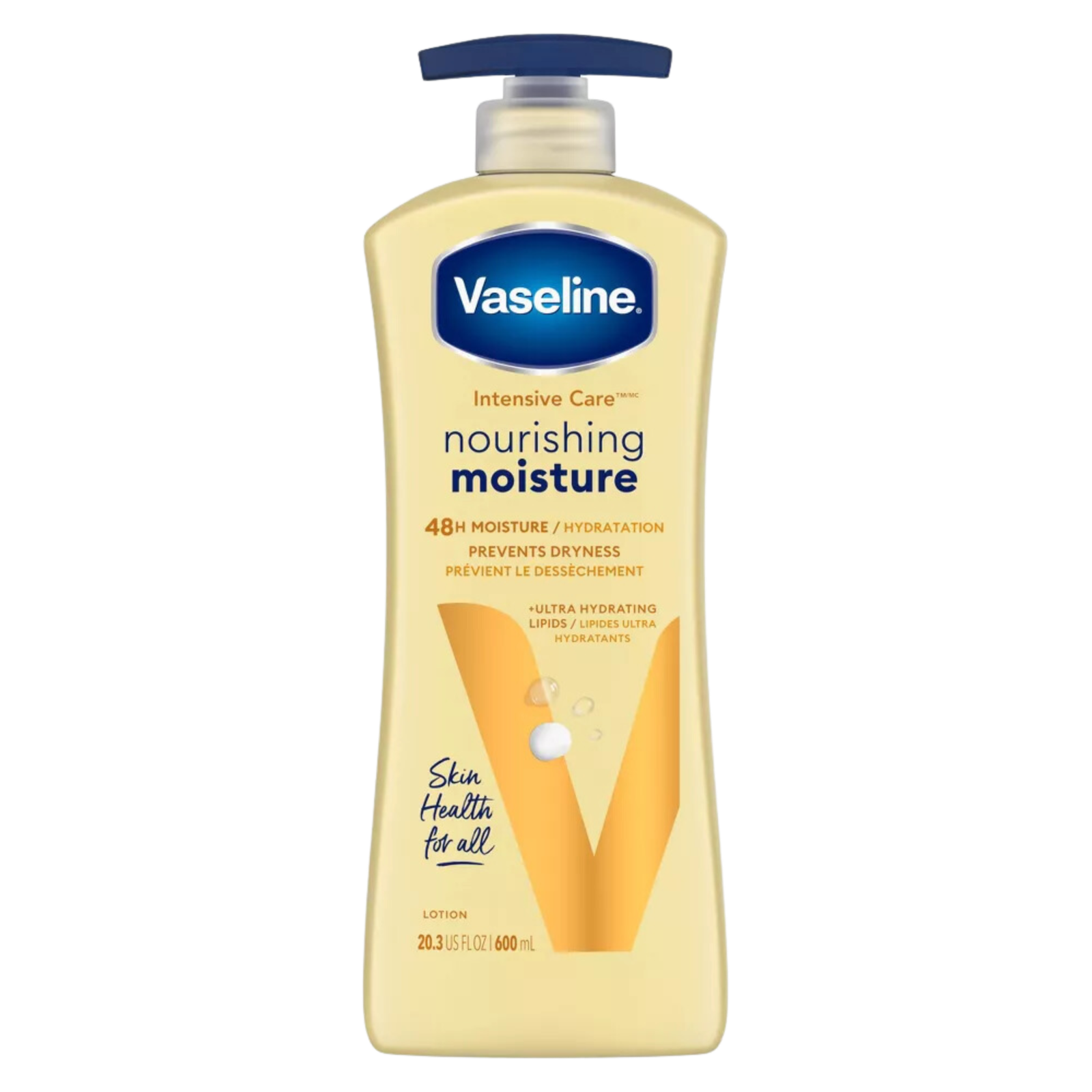 600ml.png Vaseline Intensive Care Nourishing Moisture Lotion - 600ml, Case of 12 - Image 1