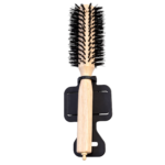 Round Wooden Barrel Hair Brush | Natural Wood Handle | Heat Styling & Blowout Brush | Box of 12