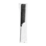 Carbon Antistatic Tail Comb | Fine Tooth Sectioning Comb | Black | Bag of 12