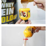 Hot Selling Mini Portable PVC Protein Powder Storage Bottle Gym Workout Keychain, Case of 50 - Image 6