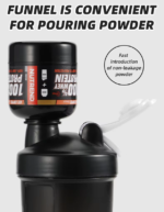 Hot Selling Mini Portable PVC Protein Powder Storage Bottle Gym Workout Keychain, Case of 50 - Image 8