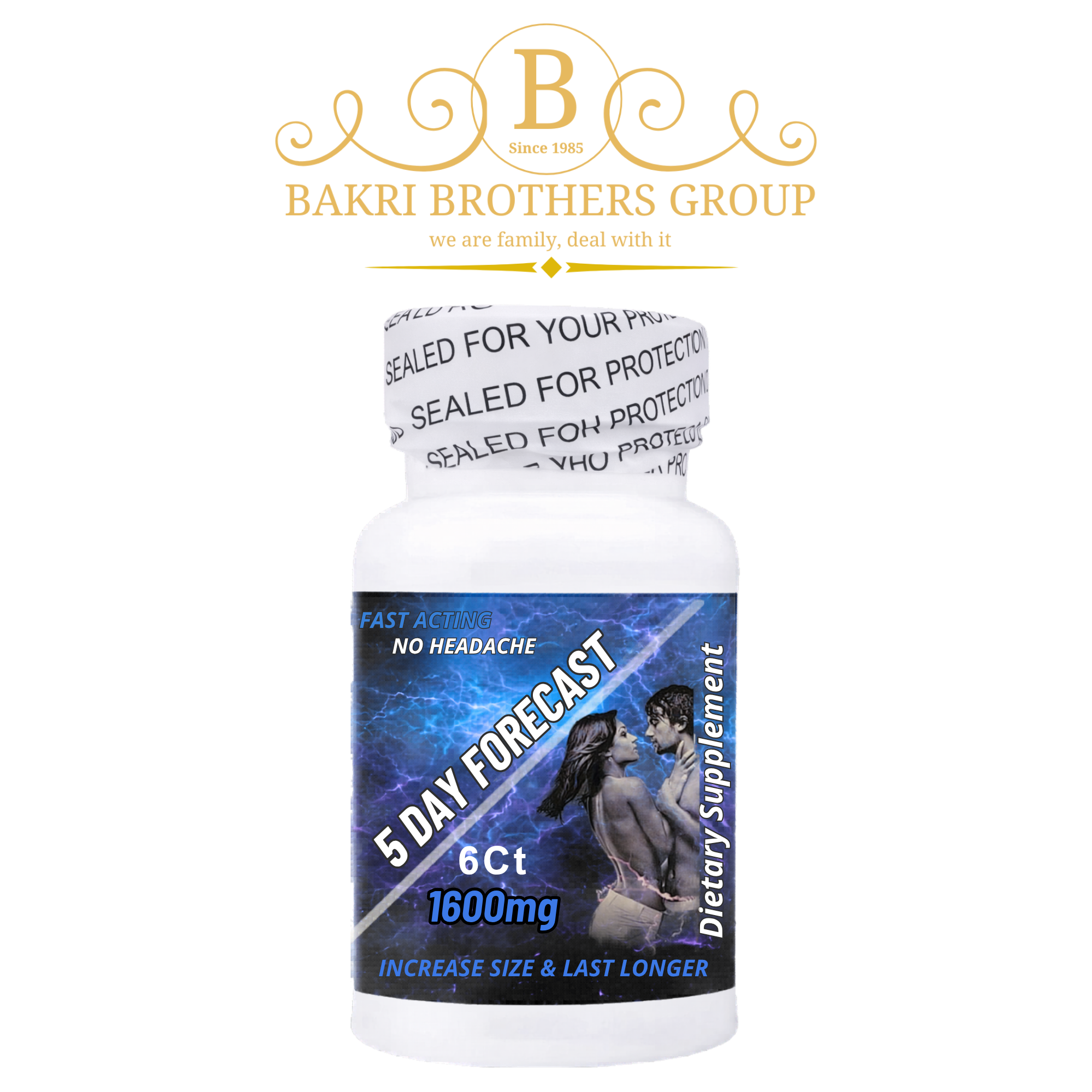 5-DAY-FRCST-WBP 5 Day Forecast 1600mg | 6 Count Bottles | Fast Acting Formula| Case of 12 Bottles | Extra Strength - Image 1